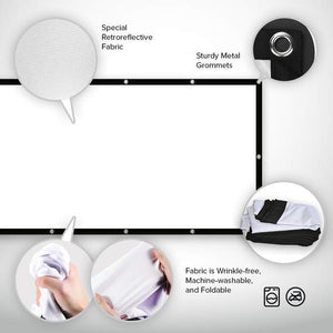 machine washable and foldable screen